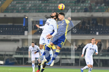 2021-11-22 - Leonardo Mancuso (Empoli) and Koray Gunter (Verona) - HELLAS VERONA FC VS EMPOLI FC - ITALIAN SERIE A - SOCCER
