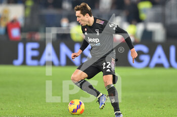 2021-11-20 - ROME, ITALY - November 20 : Federico Chiesa  of FC Juventus in Action during the  Serie A soccer match between   SS Lazio and  FC Juventus at Stadio Olimpico  on November 20,2021 in Rome,Italy   - SS LAZIO VS JUVENTUS FC - ITALIAN SERIE A - SOCCER