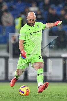 2021-11-20 - ROME, ITALY - November 20 : Goalkeeper Jose’ Manuel Reina of Lazio in action during Italian Serie A soccer match  between  SS Lazio and FC Juventus Stadio Olimpico on November 20,2021 in Rome Italy  - SS LAZIO VS JUVENTUS FC - ITALIAN SERIE A - SOCCER