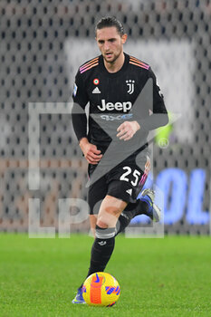 2021-11-20 - ROME, ITALY - November 20 :   Adrien Rabiot of FC Juventus in Action during the  Serie A soccer match between   SS Lazio and  FC Juventus at Stadio Olimpico  on November 20,2021 in Rome,Italy   - SS LAZIO VS JUVENTUS FC - ITALIAN SERIE A - SOCCER