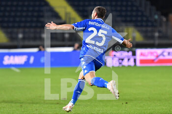 2021-11-27 - Filippo Bandinelli (Empoli) esulta dopo aver segnato un gol - EMPOLI FC VS ACF FIORENTINA - ITALIAN SERIE A - SOCCER