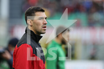 2021-11-28 - Alessio Romagnoli of AC Milan looks on during the Serie A 2021/22 football match between AC Milan and US Sassuolo at Giuseppe Meazza Stadium, Milan, Italy on November 28, 2021 - AC MILAN VS US SASSUOLO - ITALIAN SERIE A - SOCCER