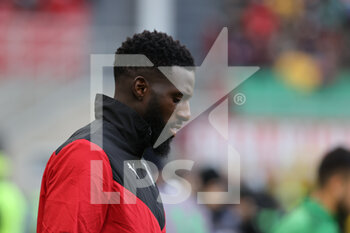 2021-11-28 - Tiemoue Bakayoko of AC Milan looks on during the Serie A 2021/22 football match between AC Milan and US Sassuolo at Giuseppe Meazza Stadium, Milan, Italy on November 28, 2021 - AC MILAN VS US SASSUOLO - ITALIAN SERIE A - SOCCER
