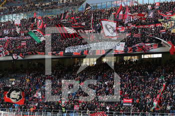 2021-11-28 - AC Milan supporters during the Serie A 2021/22 football match between AC Milan and US Sassuolo at Giuseppe Meazza Stadium, Milan, Italy on November 28, 2021 - AC MILAN VS US SASSUOLO - ITALIAN SERIE A - SOCCER