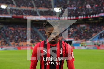 2021-11-28 - Rafael Leao of AC Milan during the Serie A 2021/22 football match between AC Milan and US Sassuolo at Giuseppe Meazza Stadium, Milan, Italy on November 28, 2021 - AC MILAN VS US SASSUOLO - ITALIAN SERIE A - SOCCER