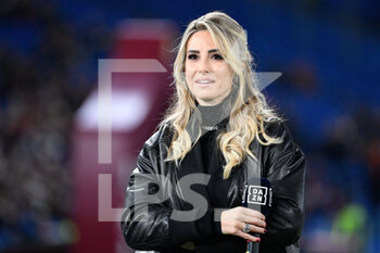 2021-11-28 - Giorgia Rossi journalist Dazn during the  Italian Football Championship League A 2021/2022 match between AS Roma vs Torino FC at the Olimpic Stadium in Rome  on 28 November  2021. - AS ROMA VS TORINO FC - ITALIAN SERIE A - SOCCER