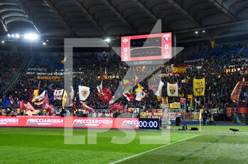 2021-11-28 - Supporters AS Roma  during the  Italian Football Championship League A 2021/2022 match between AS Roma vs Torino FC at the Olimpic Stadium in Rome  on 28 November  2021. - AS ROMA VS TORINO FC - ITALIAN SERIE A - SOCCER