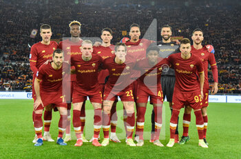 2021-11-28 - Team AS Roma during the UEFA Europa Conference League football match between AS Roma and  Zorya Luhansk  at The Olympic Stadium in Rome on November 25, 2021. - AS ROMA VS TORINO FC - ITALIAN SERIE A - SOCCER