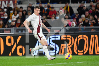 2021-11-28 - Andrea Belotti (Torino FC)  during the  Italian Football Championship League A 2021/2022 match between AS Roma vs Torino FC at the Olimpic Stadium in Rome  on 28 November  2021. - AS ROMA VS TORINO FC - ITALIAN SERIE A - SOCCER