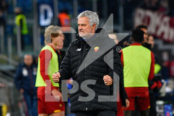 2021-11-28 - Jose’ Mourinho coach (AS Roma)  during the  Italian Football Championship League A 2021/2022 match between AS Roma vs Torino FC at the Olimpic Stadium in Rome  on 28 November  2021. - AS ROMA VS TORINO FC - ITALIAN SERIE A - SOCCER