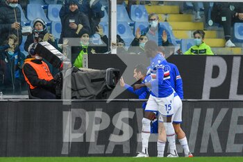 2021-11-27 - ANTONIO CANDREVA (Sampdoria), celebrates after scoring a goal - UC SAMPDORIA VS HELLAS VERONA FC - ITALIAN SERIE A - SOCCER