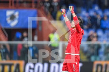 2021-11-27 - EMIL AUDERO (Sampdoria)
, celebrates after scoring a match - UC SAMPDORIA VS HELLAS VERONA FC - ITALIAN SERIE A - SOCCER