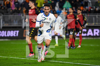 2021-11-27 - Inter’s Lautaro Martinez celebrates after scoring a goal  of 0-2 - VENEZIA FC VS INTER - FC INTERNAZIONALE - ITALIAN SERIE A - SOCCER