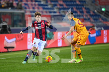 2021-12-01 - Skov Olsen in action - BOLOGNA FC VS AS ROMA - ITALIAN SERIE A - SOCCER