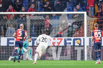 2021-12-01 - Milan goal 0 - 1 Zlatan Ibrahimovic (Milan) - GENOA CFC VS AC MILAN - ITALIAN SERIE A - SOCCER