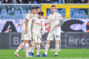 2021-12-01 - Team Milan, celebrates after scoring a goal - GENOA CFC VS AC MILAN - ITALIAN SERIE A - SOCCER