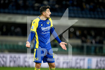 2021-11-30 - Koray Günter (Verona) reacts - HELLAS VERONA FC VS CAGLIARI CALCIO - ITALIAN SERIE A - SOCCER