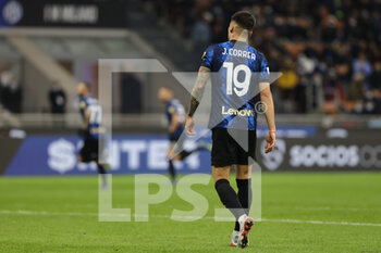 2021-12-01 - Joaquin Correa of FC Internazionale during the Serie A 2021/22 football match between FC Internazionale and Spezia Calcio at Giuseppe Meazza Stadium, Milan, Italy on December 01, 2021 - INTER - FC INTERNAZIONALE VS SPEZIA CALCIO - ITALIAN SERIE A - SOCCER