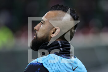2021-12-01 - Arturo Vidal of FC Internazionale looks on during the Serie A 2021/22 football match between FC Internazionale and Spezia Calcio at Giuseppe Meazza Stadium, Milan, Italy on December 01, 2021 - INTER - FC INTERNAZIONALE VS SPEZIA CALCIO - ITALIAN SERIE A - SOCCER