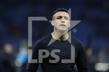 2021-12-01 - Alexis Sanchez of FC Internazionale looks on during the Serie A 2021/22 football match between FC Internazionale and Spezia Calcio at Giuseppe Meazza Stadium, Milan, Italy on December 01, 2021 - INTER - FC INTERNAZIONALE VS SPEZIA CALCIO - ITALIAN SERIE A - SOCCER