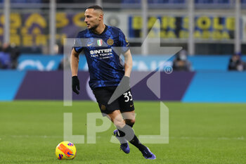 2021-12-01 - Danilo D'Ambrosio of FC Internazionale in action during the Serie A 2021/22 football match between FC Internazionale and Spezia Calcio at Giuseppe Meazza Stadium, Milan, Italy on December 01, 2021 - INTER - FC INTERNAZIONALE VS SPEZIA CALCIO - ITALIAN SERIE A - SOCCER