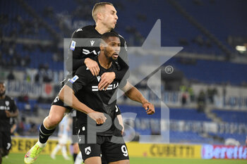 2021-12-02 - Norberto Bercique Gomes Betuncal (Udinese) celebrates after scoring the goal 0-1 during the  Italian Football Championship League A 2021/2022 match between SS Lazio vs Udinese Calcio at the Olimpic Stadium in Rome on 02 December 2021. - SS LAZIO VS UDINESE CALCIO - ITALIAN SERIE A - SOCCER