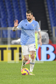 2021-12-02 - Francesco Acerbi (SS Lazio)  during the  Italian Football Championship League A 2021/2022 match between SS Lazio vs Udinese Calcio at the Olimpic Stadium in Rome on 02 December 2021. - SS LAZIO VS UDINESE CALCIO - ITALIAN SERIE A - SOCCER