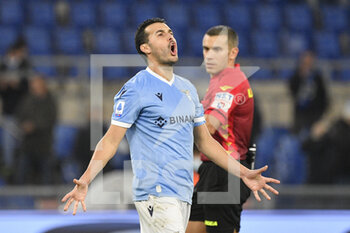 2021-12-02 - Pedro (SS Lazio)  during the  Italian Football Championship League A 2021/2022 match between SS Lazio vs Udinese Calcio at the Olimpic Stadium in Rome on 02 December 2021. - SS LAZIO VS UDINESE CALCIO - ITALIAN SERIE A - SOCCER