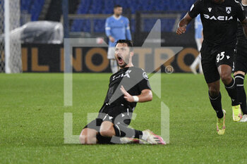 2021-12-02 - Tolgay Arslan (Udinese) celebrates after scoring the goal 4-4 during the  Italian Football Championship League A 2021/2022 match between SS Lazio vs Udinese Calcio at the Olimpic Stadium in Rome on 02 December 2021. - SS LAZIO VS UDINESE CALCIO - ITALIAN SERIE A - SOCCER
