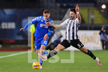 2021-12-06 - Nedim Bajrami (Empoli) and Tolgay Arslan (Udinese) - EMPOLI FC VS UDINESE CALCIO - ITALIAN SERIE A - SOCCER