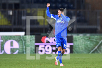2021-12-06 - Nedim Bajrami (Empoli) celebrates after scoring a goal - EMPOLI FC VS UDINESE CALCIO - ITALIAN SERIE A - SOCCER