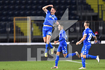 2021-12-06 - Andrea Pinamonti (Empoli) celebrates after scoring a goal - EMPOLI FC VS UDINESE CALCIO - ITALIAN SERIE A - SOCCER