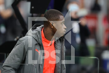 2021-12-04 - Pierre Kalulu of AC Milan looks on during the Serie A 2021/22 football match between AC Milan and US Salernitana 1919 at Giuseppe Meazza Stadium, Milan, Italy on December 04, 2021 - AC MILAN VS US SALERNITANA - ITALIAN SERIE A - SOCCER