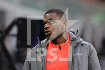 2021-12-04 - Pierre Kalulu of AC Milan looks on during the Serie A 2021/22 football match between AC Milan and US Salernitana 1919 at Giuseppe Meazza Stadium, Milan, Italy on December 04, 2021 - AC MILAN VS US SALERNITANA - ITALIAN SERIE A - SOCCER