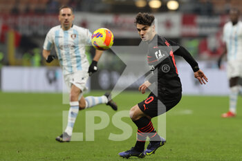 2021-12-04 - Brahim Diaz of AC Milan in action during the Serie A 2021/22 football match between AC Milan and US Salernitana 1919 at Giuseppe Meazza Stadium, Milan, Italy on December 04, 2021 - AC MILAN VS US SALERNITANA - ITALIAN SERIE A - SOCCER