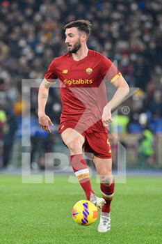 2021-12-04 - Bryan Cristante (AS Roma)  during the  Italian Football Championship League A 2021/2022 match between AS Roma vs Inter FC at the Olimpic Stadium in Rome  on 04 December 2021. - AS ROMA VS INTER - FC INTERNAZIONALE - ITALIAN SERIE A - SOCCER