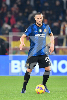 2021-12-04 - Danilo D'Ambrosio (FC Inter) during the  Italian Football Championship League A 2021/2022 match between AS Roma vs Inter FC at the Olimpic Stadium in Rome  on 04 December 2021. - AS ROMA VS INTER - FC INTERNAZIONALE - ITALIAN SERIE A - SOCCER