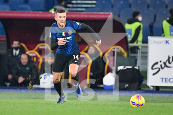 2021-12-04 - Ivan Perisic (FC Inter) during the  Italian Football Championship League A 2021/2022 match between AS Roma vs Inter FC at the Olimpic Stadium in Rome  on 04 December 2021. - AS ROMA VS INTER - FC INTERNAZIONALE - ITALIAN SERIE A - SOCCER