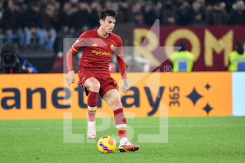 2021-12-04 - Roger Ibanez (AS Roma)  during the  Italian Football Championship League A 2021/2022 match between AS Roma vs Inter FC at the Olimpic Stadium in Rome  on 04 December 2021. - AS ROMA VS INTER - FC INTERNAZIONALE - ITALIAN SERIE A - SOCCER