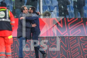 2021-12-10 - daniele Faggiano Directori Sportif of Sampdoria and , Roberto D'Aversa (Sampdoria)
, head coach , celebrates after scoring a match - GENOA CFC VS UC SAMPDORIA - ITALIAN SERIE A - SOCCER