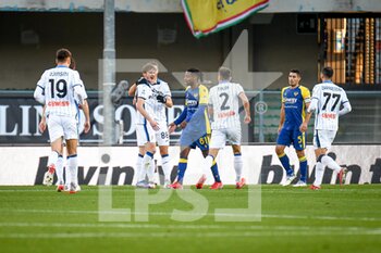 2021-12-12 - Atalanta's Aleksey Miranchuk celebrates after scoring a goal 1-1 - HELLAS VERONA FC VS ATALANTA BC - ITALIAN SERIE A - SOCCER