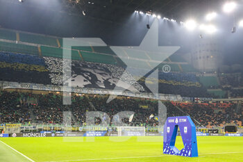 2021-12-12 - FC Internazionale and all the fans present at the stadium celebrate Peppino Prisco's memory 20 years after his death during the Serie A 2021/22 football match between FC Internazionale and Cagliari Calcio at Giuseppe Meazza Stadium, Milan, Italy on December 12, 2021 - INTER - FC INTERNAZIONALE VS CAGLIARI CALCIO - ITALIAN SERIE A - SOCCER
