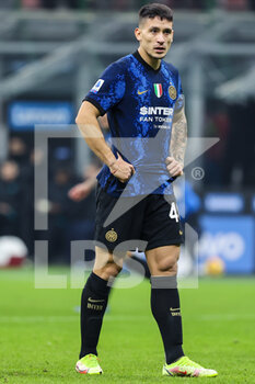 2021-12-12 - Martin Satriano of FC Internazionale looks on during the Serie A 2021/22 football match between FC Internazionale and Cagliari Calcio at Giuseppe Meazza Stadium, Milan, Italy on December 12, 2021 - INTER - FC INTERNAZIONALE VS CAGLIARI CALCIO - ITALIAN SERIE A - SOCCER