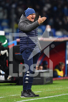2021-12-12 - Empoli's head coach Aurelio Andreazzoli gestures  - SSC NAPOLI VS EMPOLI FC - ITALIAN SERIE A - SOCCER