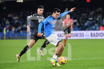 2021-12-12 - Napoli's forward Hirving Lozano in action  - SSC NAPOLI VS EMPOLI FC - ITALIAN SERIE A - SOCCER