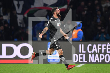 2021-12-12 - Empoli's forward Patrick Cutrone jubilates after scoring the 0-1 goal  - SSC NAPOLI VS EMPOLI FC - ITALIAN SERIE A - SOCCER