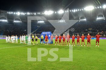 2021-12-13 - Line up during the  Italian Football Championship League A 2021/2022 match between AS Roma vs Spezia Calcio at the Olimpic Stadium in Rome  on 13 December 2021. - AS ROMA VS SPEZIA CALCIO - ITALIAN SERIE A - SOCCER