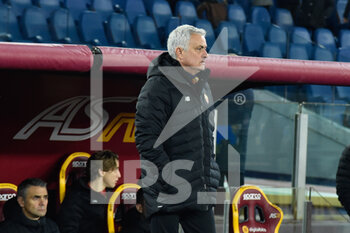2021-12-13 - Jose’ Mourinho coach (AS Roma)  during the  Italian Football Championship League A 2021/2022 match between AS Roma vs Spezia Calcio at the Olimpic Stadium in Rome  on 13 December 2021. - AS ROMA VS SPEZIA CALCIO - ITALIAN SERIE A - SOCCER