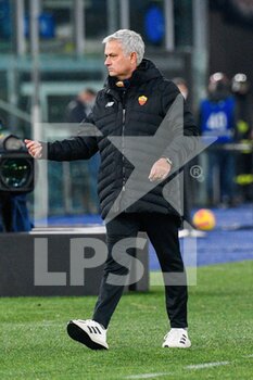 2021-12-13 - Jose’ Mourinho coach (AS Roma)  during the  Italian Football Championship League A 2021/2022 match between AS Roma vs Spezia Calcio at the Olimpic Stadium in Rome  on 13 December 2021. - AS ROMA VS SPEZIA CALCIO - ITALIAN SERIE A - SOCCER