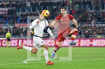 2021-12-13 - Henrikh Mkhitaryan (AS Roma)  during the  Italian Football Championship League A 2021/2022 match between AS Roma vs Spezia Calcio at the Olimpic Stadium in Rome  on 13 December 2021. - AS ROMA VS SPEZIA CALCIO - ITALIAN SERIE A - SOCCER